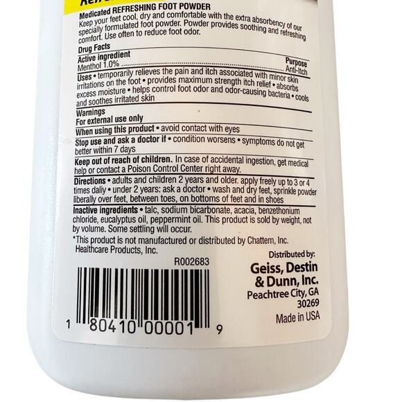 Good Sense Refreshing Medicated Foot Powder with TALC - Picture 5 of 5